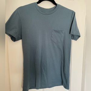 True Classic Blue Pocket Crewneck Tee